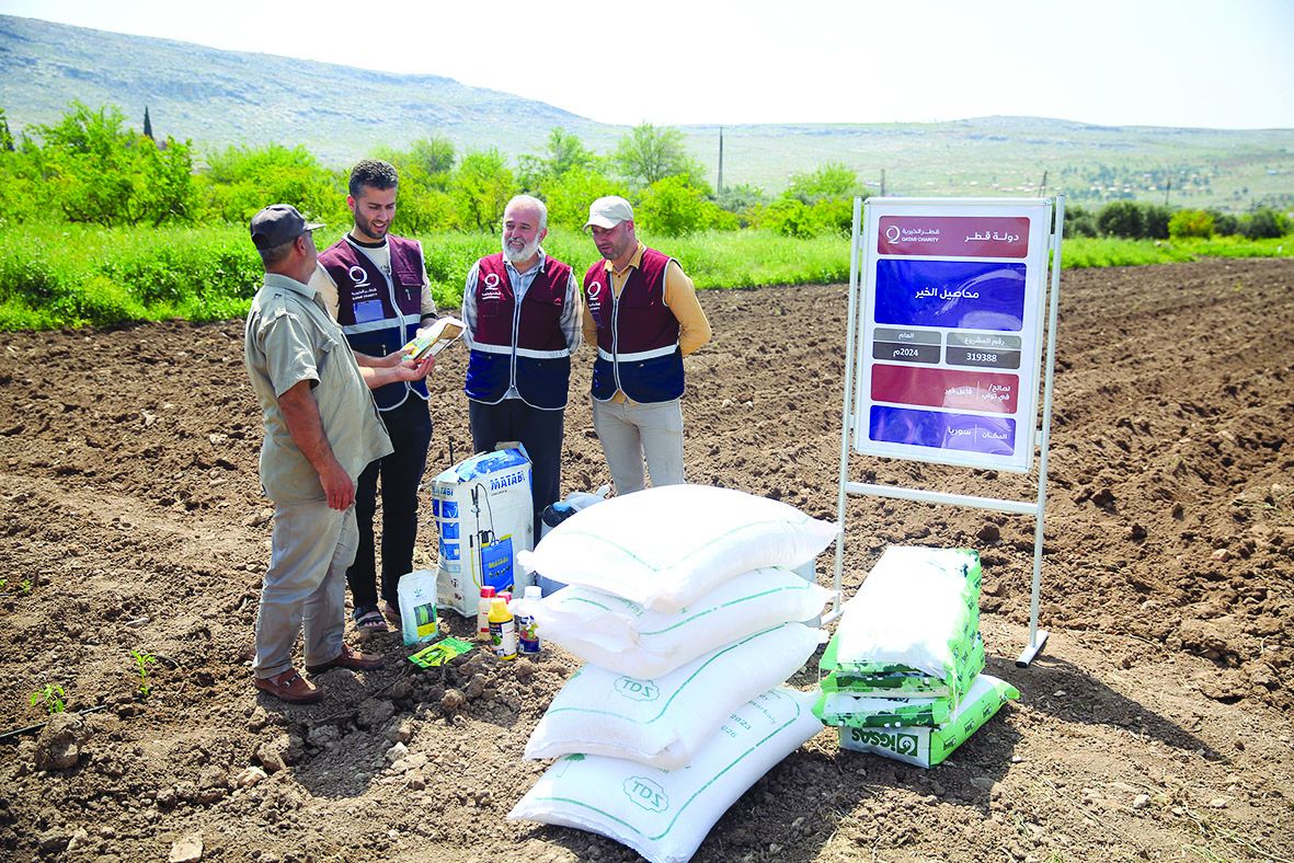 دعم «قطر الخيرية» يعيد الأمل لمزارعي الشمال السوري