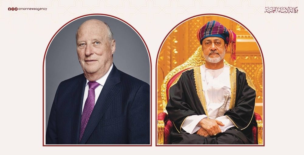 جلالة السُّلطان يهنئ ملك النرويج بالعيد الوطني لبلاده