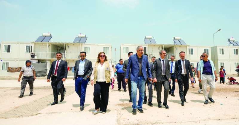 الوفد خلال زيارته مركز أضنة ساريجام