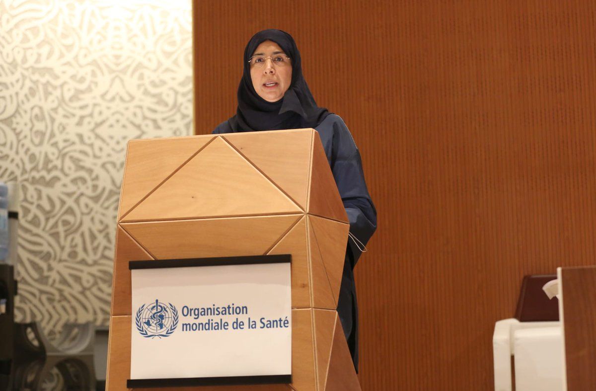 وزير الصحة تعلن أمام جمعية الصحة العالمية عن إطلاق دولة قطر استراتيجية وطنية جديدة للصحة قريبا