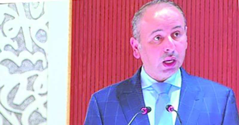 الهين متحدثاً أمام جمعية الصحة العالمية