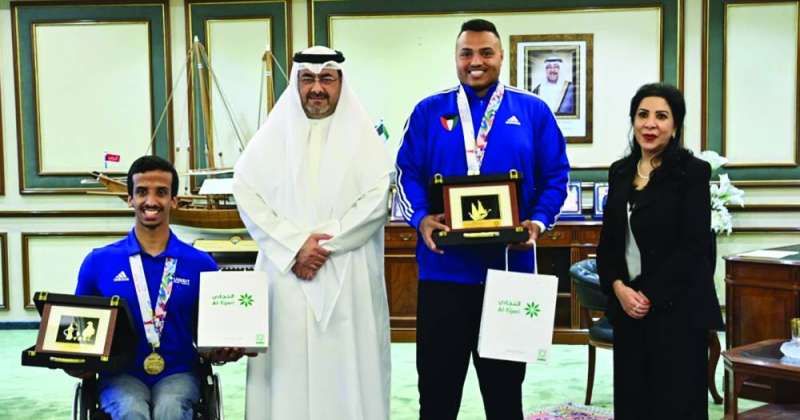 المحافظ والورع مع بطلي الكويت مطلق الراجحي وفيصل سرور