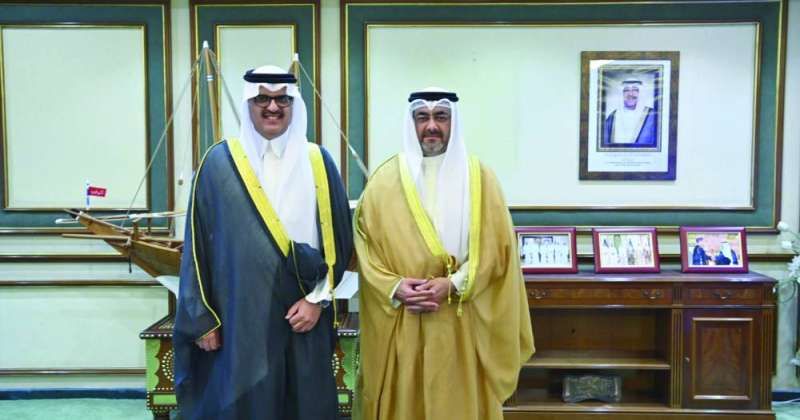 محافظ العاصمة مستقبلاً السفير السعودي