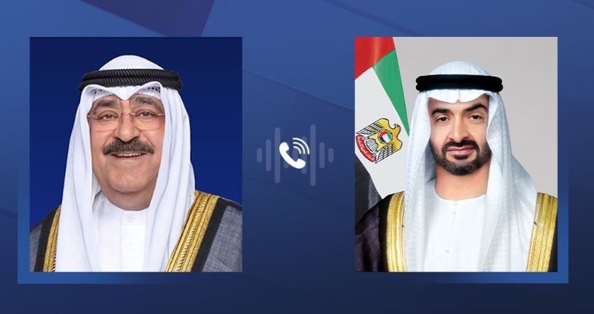 رئيس الدولة يجري اتصالاً هاتفياً مع أمير الكويت