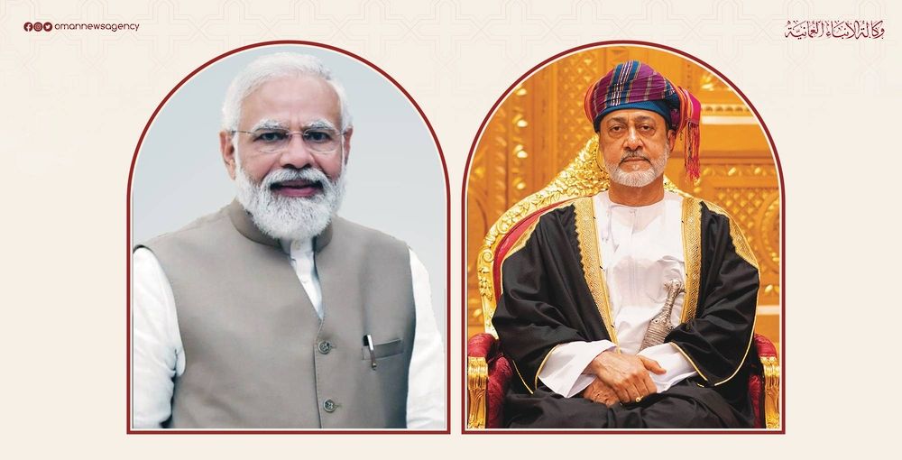 جلالةُ السُّلطان المعظم يهنّئ رئيس الوزراء الهندي بمناسبة فوزه بولاية ثالثة