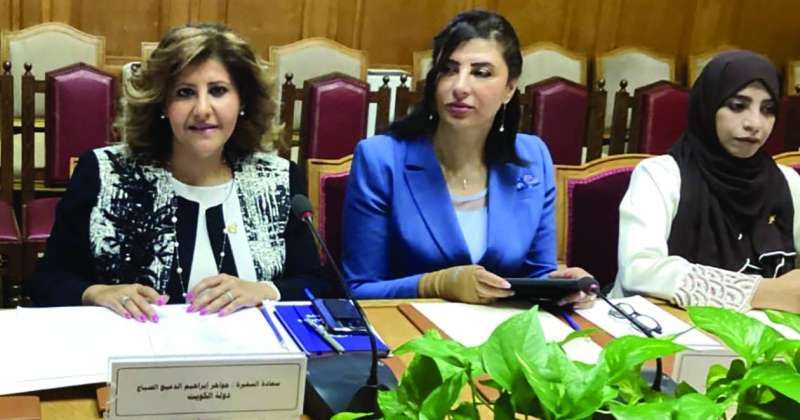 جواهر الصباح خلال مشاركتها في الدورة التدريبية