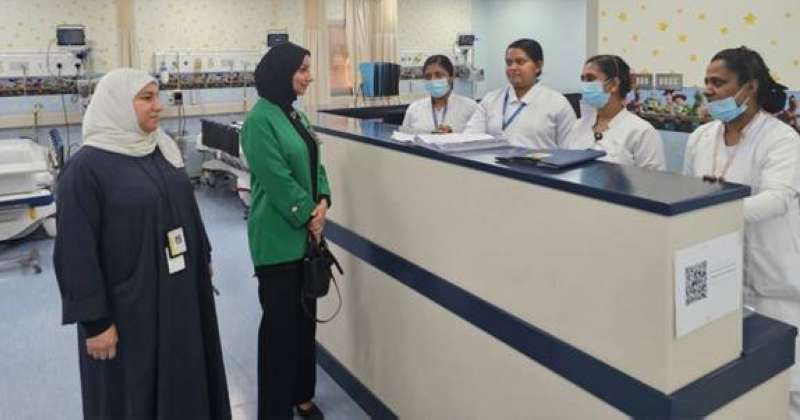 جولة مديرة إدارة التمريض الدكتورة إيمان العوضي
