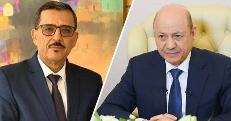 الدكتور رشاد العليمي والسفير اليمني الدكتور علي منصور بن سفاع