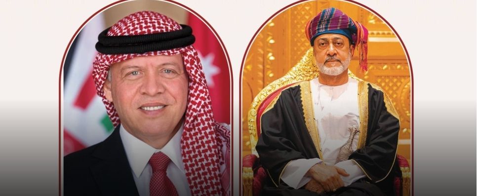 جلالةُ السُّلطان المعظم يتلقّى برقية شكر جوابية من ملك الأردن