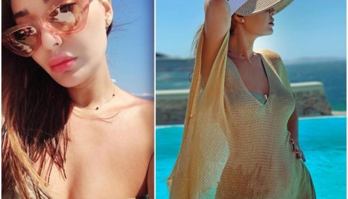 سيرين عبدالنور تُلهب الأنترنت بمايوه بنفس لون جسدها أظهر كل شيء ولم يخفي شيء