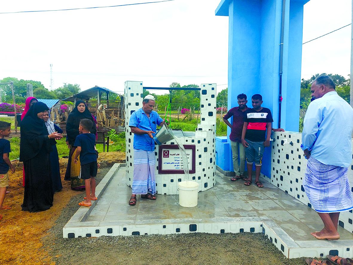 قطر الخيرية تنفذ مشاريع الأسر الفقيرة بسريلانكا