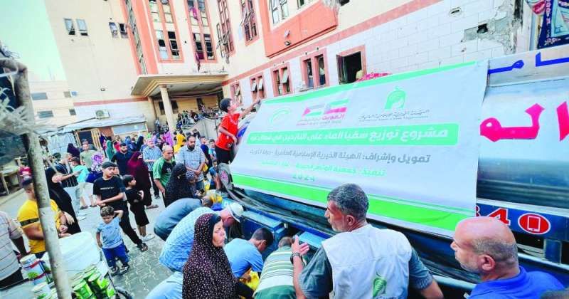 «الهيئة الخيرية»: مساعدات بـ 7 ملايين دولار لأهالي قطاع غزة