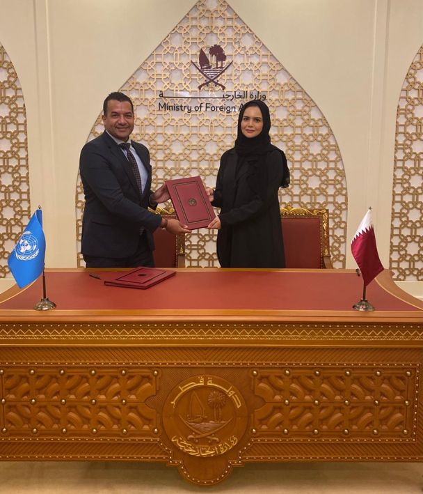 دولة قطر والأمم المتحدة توقعان على اتفاق تكميلي بشأن إنشاء مكتب الأمم المتحدة لتنسيق الشؤون الإنسانية
