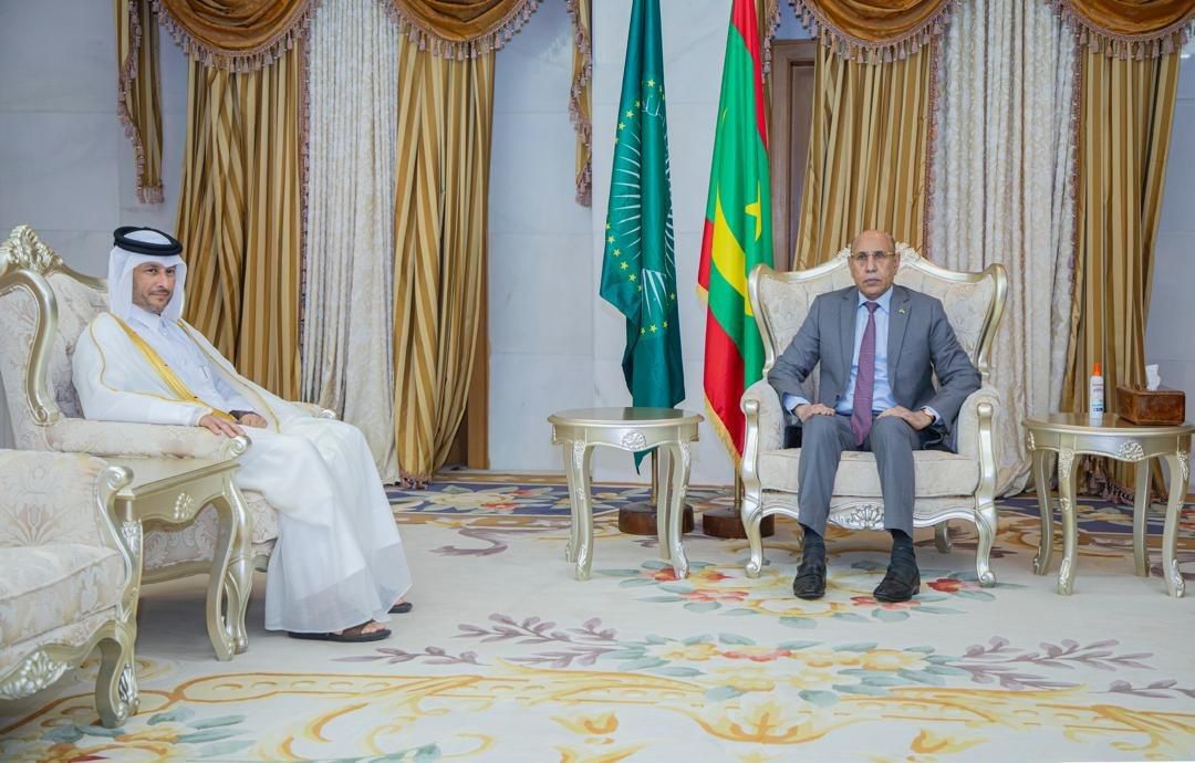  الرئيس الموريتاني يتسلم أوراق اعتماد سفير دولة قطر