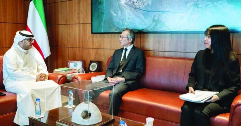 جانب من لقاء الزيدان وسفير اليابان