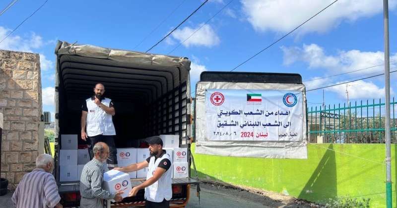 «الهلال الأحمر» تبدأ مرحلة جديدة من توزيع المساعدات في لبنان