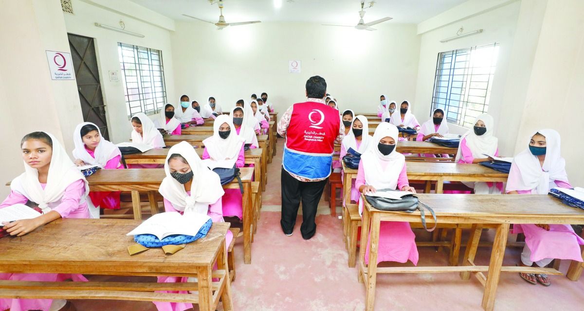 قطر الخيرية تطور العملية التعليمية بمدارس الأيتام ببنجلاديش