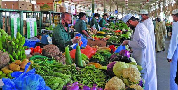 11.6 % ارتفاعاً في واردات سلطنة عمان من الخضروات والفاكهة بنهاية مايو