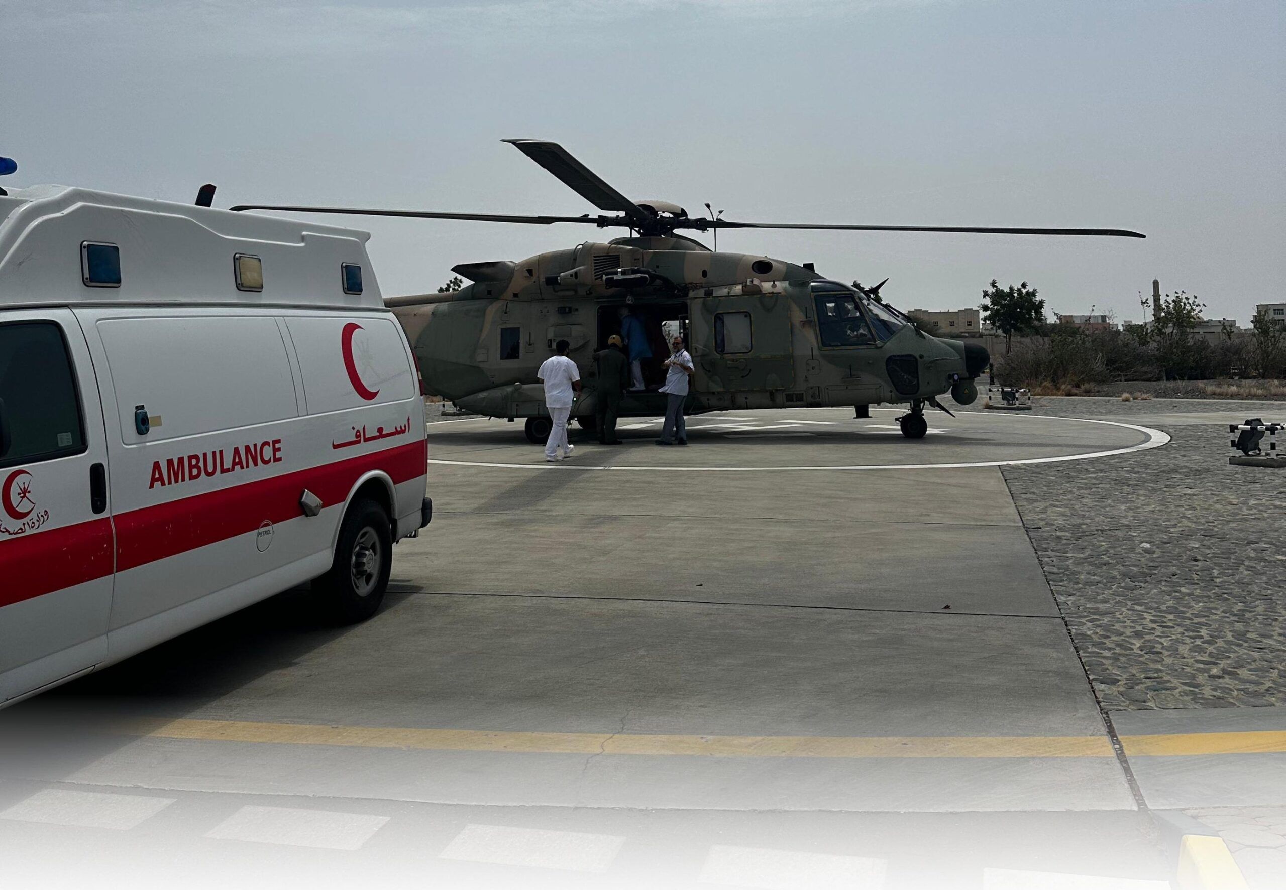 سلاح الجو السلطاني العماني ينفذ عملية إخلاء طبي لطفلة إيرانية