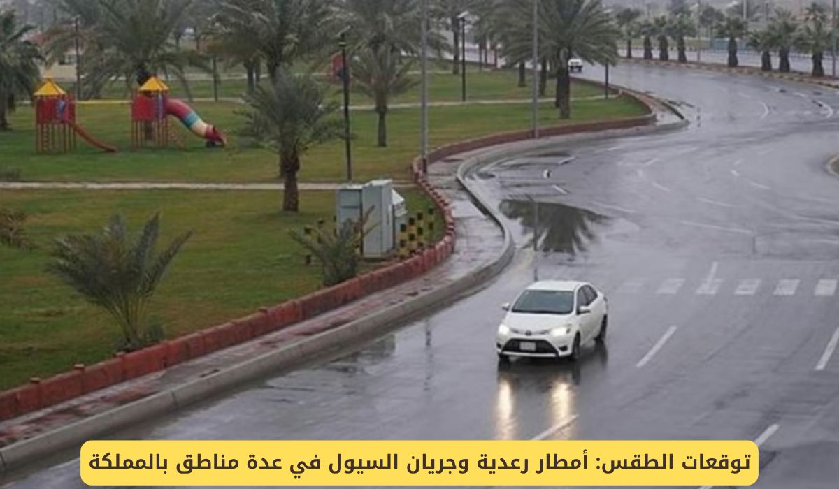 توقعات الطقس: أمطار رعدية وجريان السيول في عدة مناطق بالسعودية