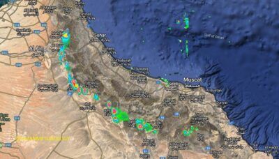 الأرصاد العمانية: هطول أمطار رعدية على 4 محافظات