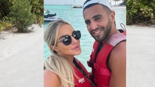 اجراء ظهور في الكون .. زوجة رياض محرز تفجر المواقع بالبكيني الخادش ولعت النت