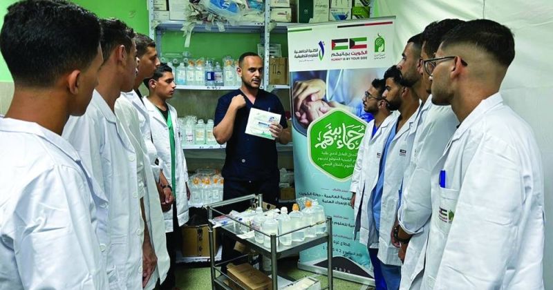 مشاركة طلبة العلوم الصحية بغزة في مشروع «رحماء بينهم»