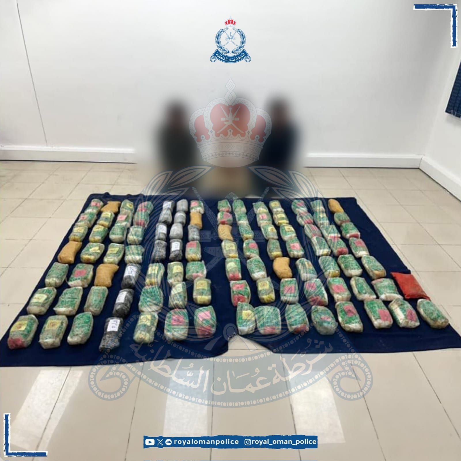 أثناء تهريبهم للمخدرات.. القبض على 3 متسللين من جنسية آسيوية