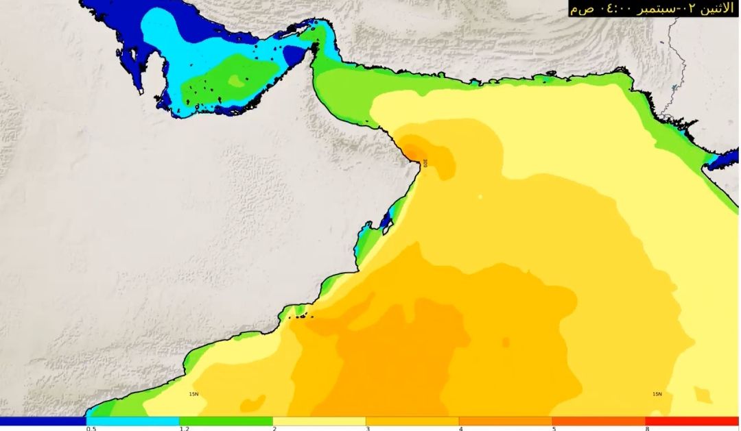 ارتفاع موج البحر على معظم سواحل سلطنة عمان يومي الأحد والاثنين المقبلين