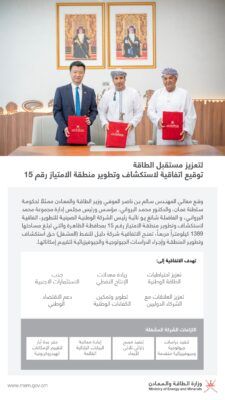 “وزير الطاقة” يوقع اتفاقية لتطوير منطقة الامتياز