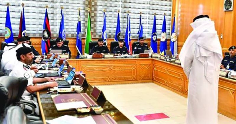 سالم النواف خلال ترؤسه لجنة المُقابلات الشخصية