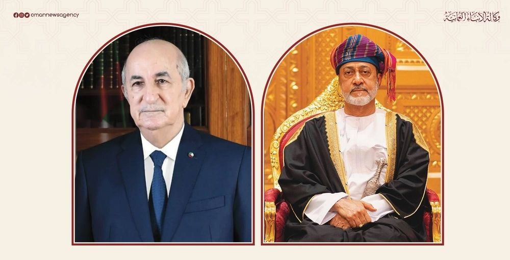 جلالة السلطان المعظم يُهنّئ الرئيس الجزائري