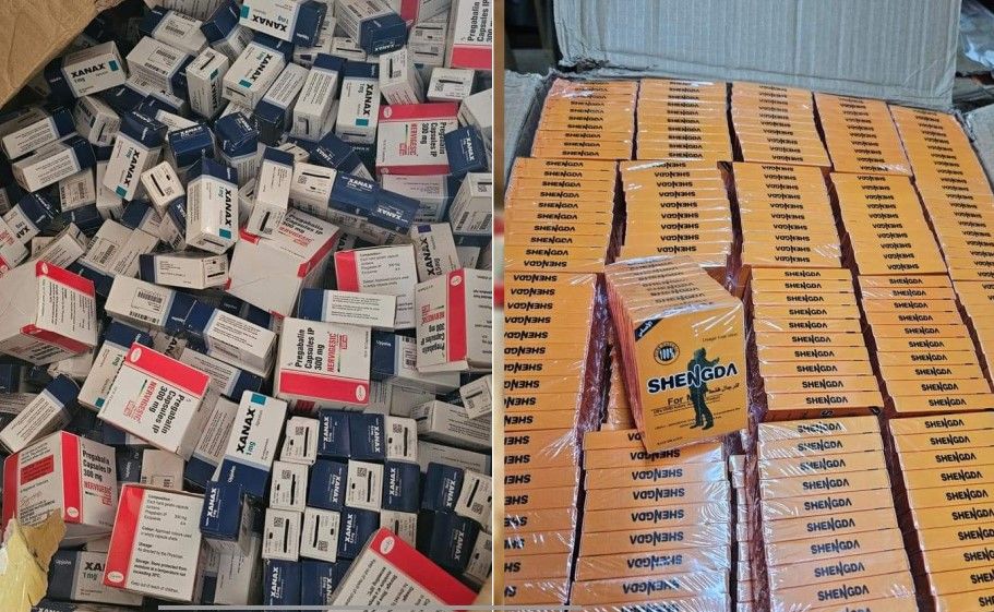 تعز.. ضبط كمية من الأدوية المهربة مجهولة المصدر في ساحل المخا