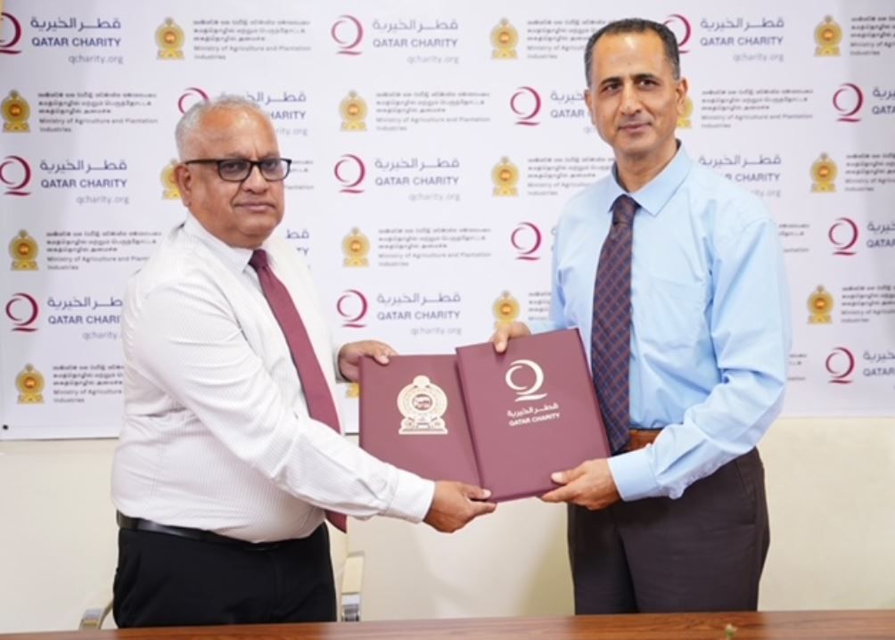 قطر الخيرية تقدم مشاريع ومساعدات لتعزيز الأمن الغذائي في سريلانكا