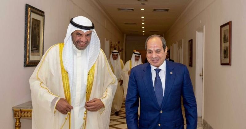 الرئيس المصري يستقبل اليحيا بمناسبة زيارته الرسمية إلى القاهرة