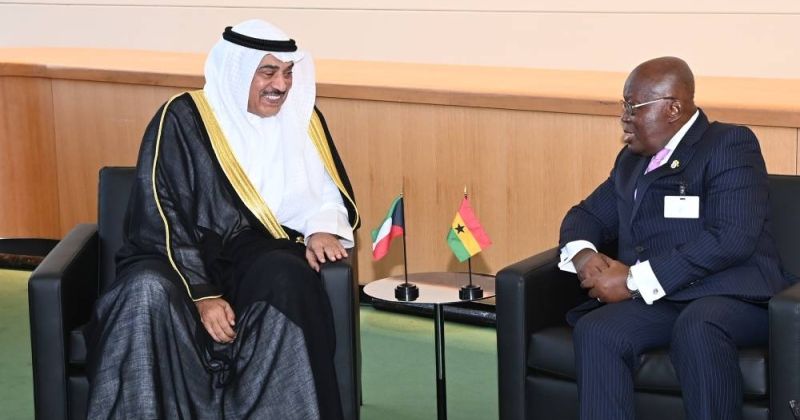 ممثل سمو الأمير يلتقي رئيس غانا على هامش قمة المستقبل في نيويورك