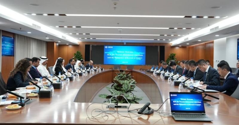 المشعان بحثت مع وزير النقل الصيني تسريع وتيرة إنجاز «تطوير ميناء مبارك الكبير»