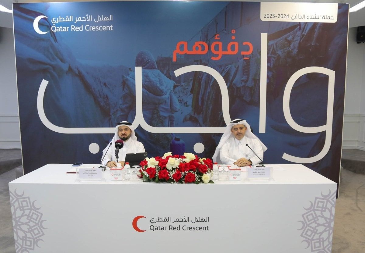 الهلال الأحمر القطري يطلق حملة الشتاء الدافئ تحت شعار "دفؤهم واجب"