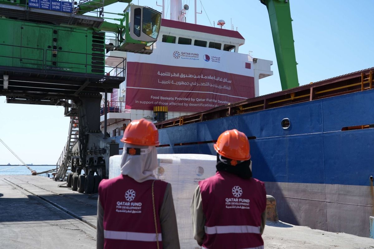 صندوق قطر للتنمية يرسل 58 ألف سلة غذائية إلى ناميبيا