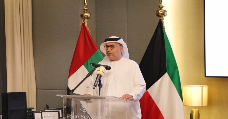 السفير النيادي: الفرصة كبيرة لزيادة حجم النمو التجاري بين الكويت والإمارات