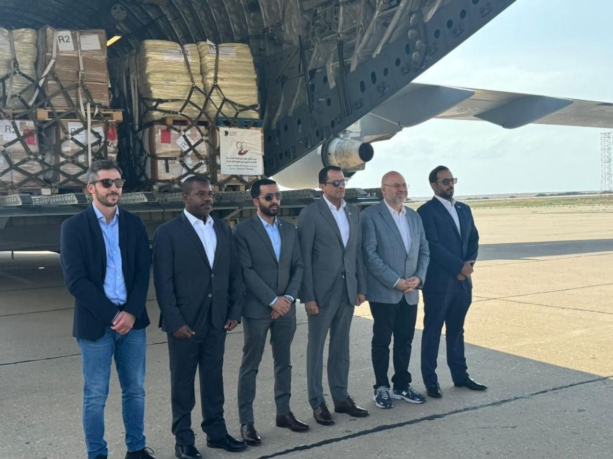 طائرة قطرية تصل إلى بيروت تحمل مساعدات دعما للشعب اللبناني