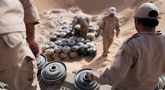 "مسام" يعلن إزالة 630 لغماً وذخيرة حوثية خلال الأسبوع الفائت