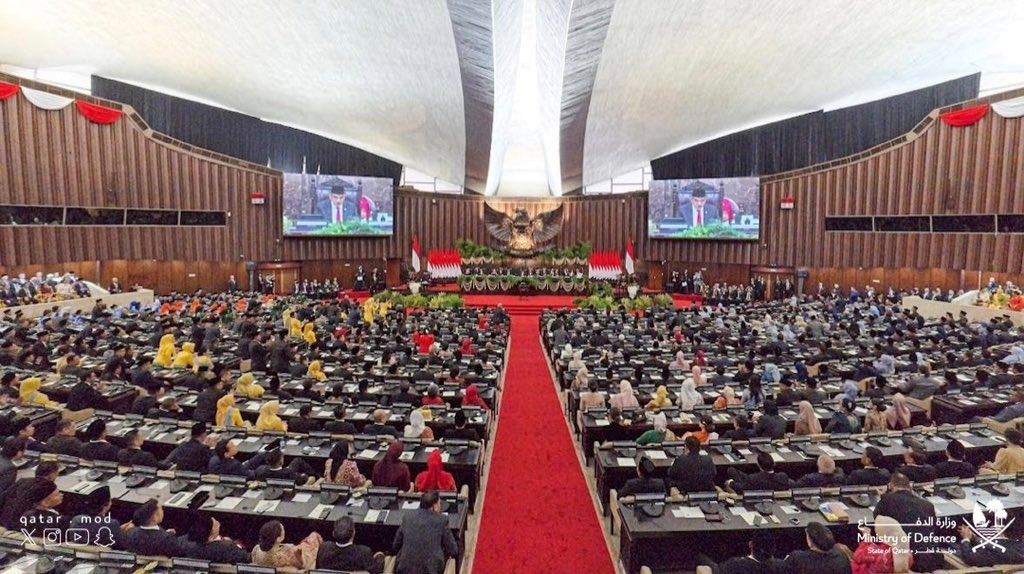 0088 دولة قطر تشارك في حفل تنصيب رئيس جمهورية إندونيسيا