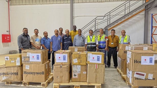 بتمويل ياباني..وصول معدات جديدة لتطوير البنية التحتية لميناء عدن