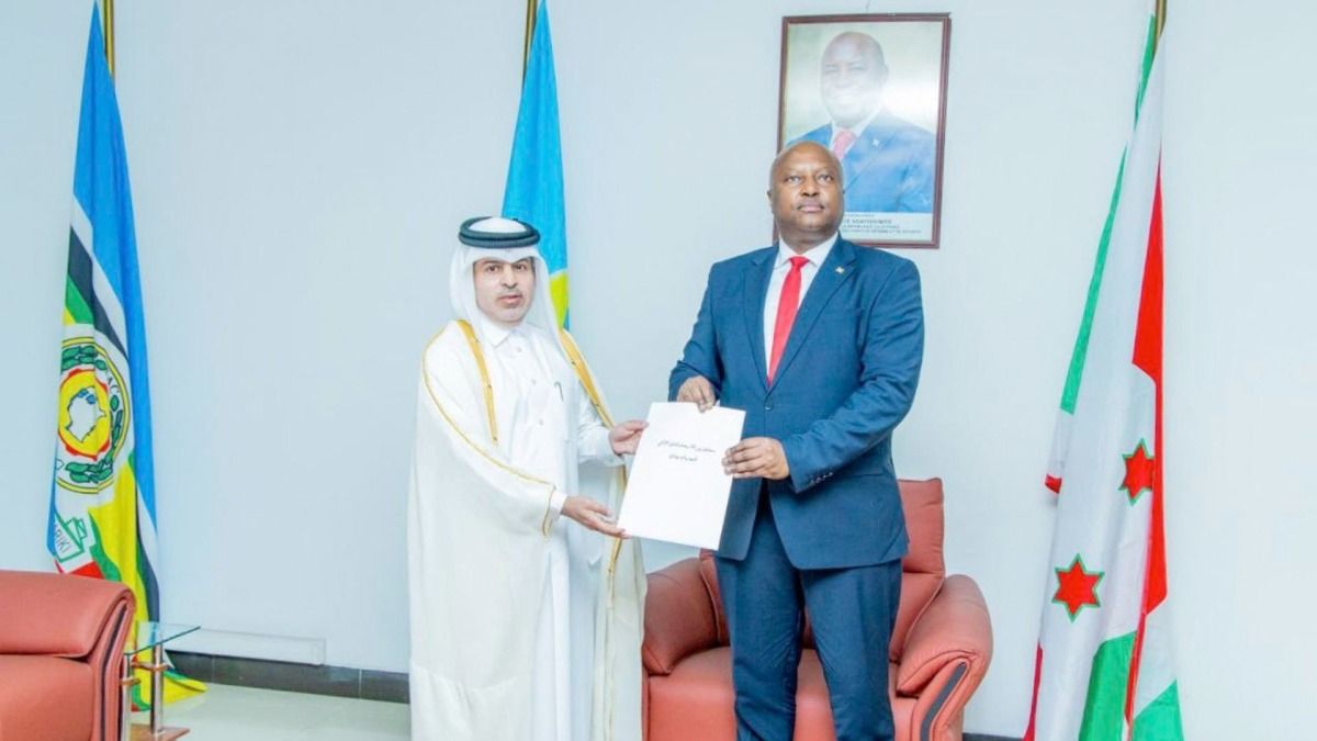 وزير خارجية بوروندي يتسلم نسخة من أوراق اعتماد سفير قطر