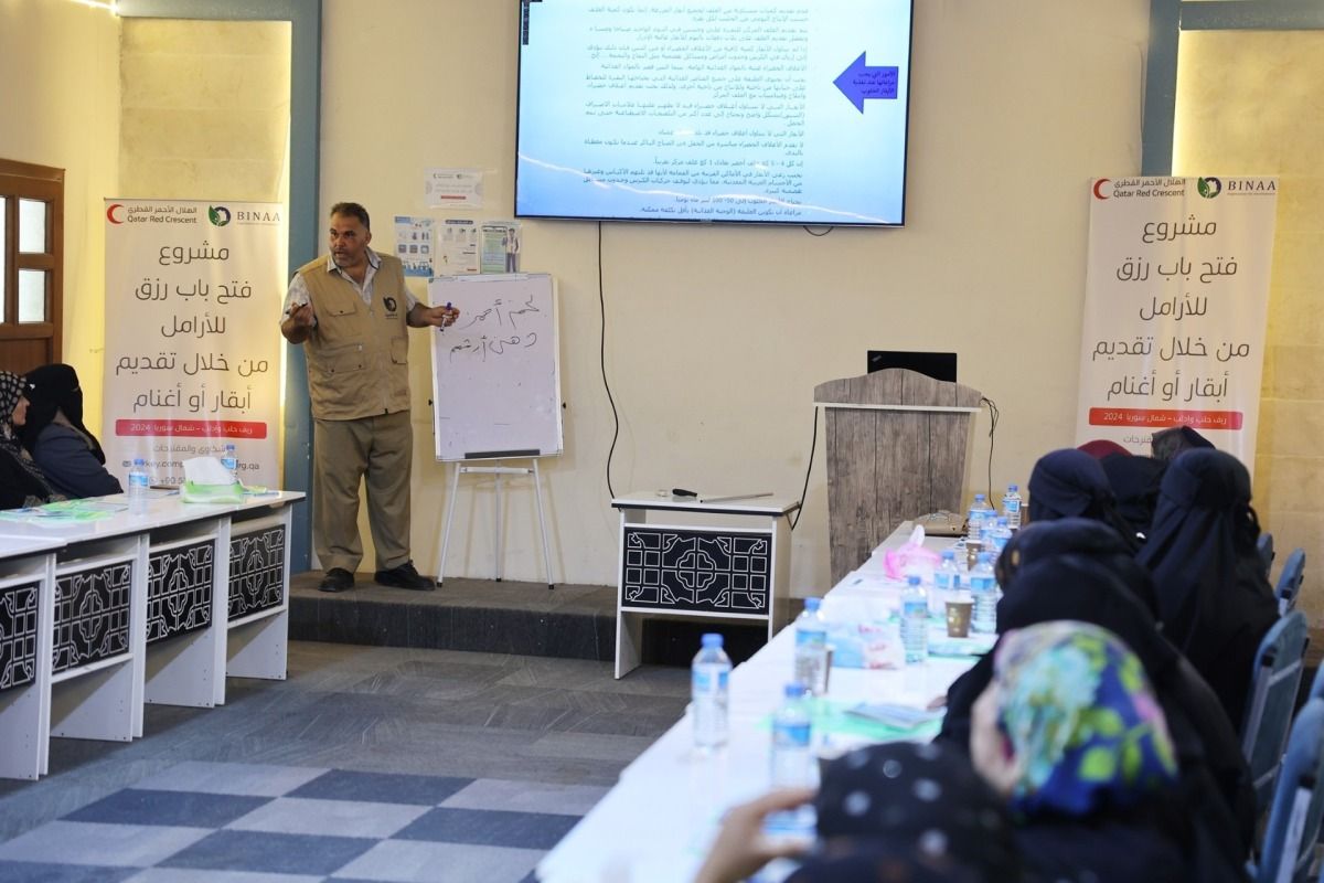 الهلال الأحمر القطري يطلق مشروعا تنمويا جديدا في الشمال السوري