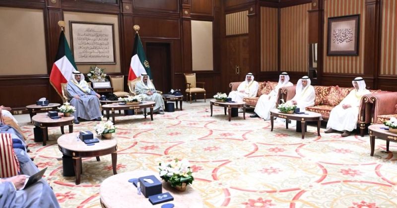 سمو الأمير يستقبل وزيري التربية والنفط لأداء اليمين الدستورية