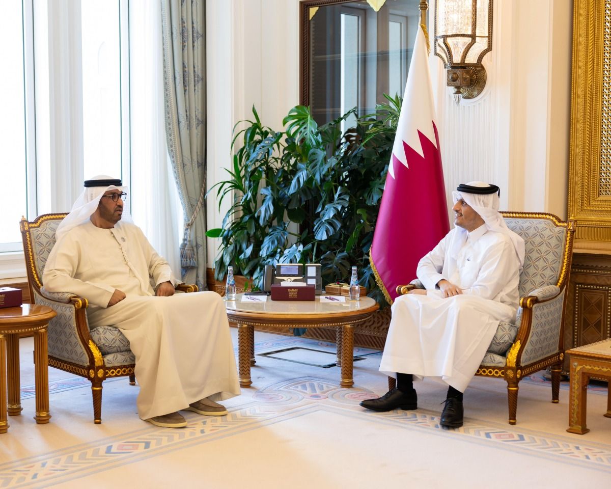 رئيس مجلس الوزراء وزير الخارجية يستقبل وزير الصناعة والتكنولوجيا المتقدمة بدولة الإمارات