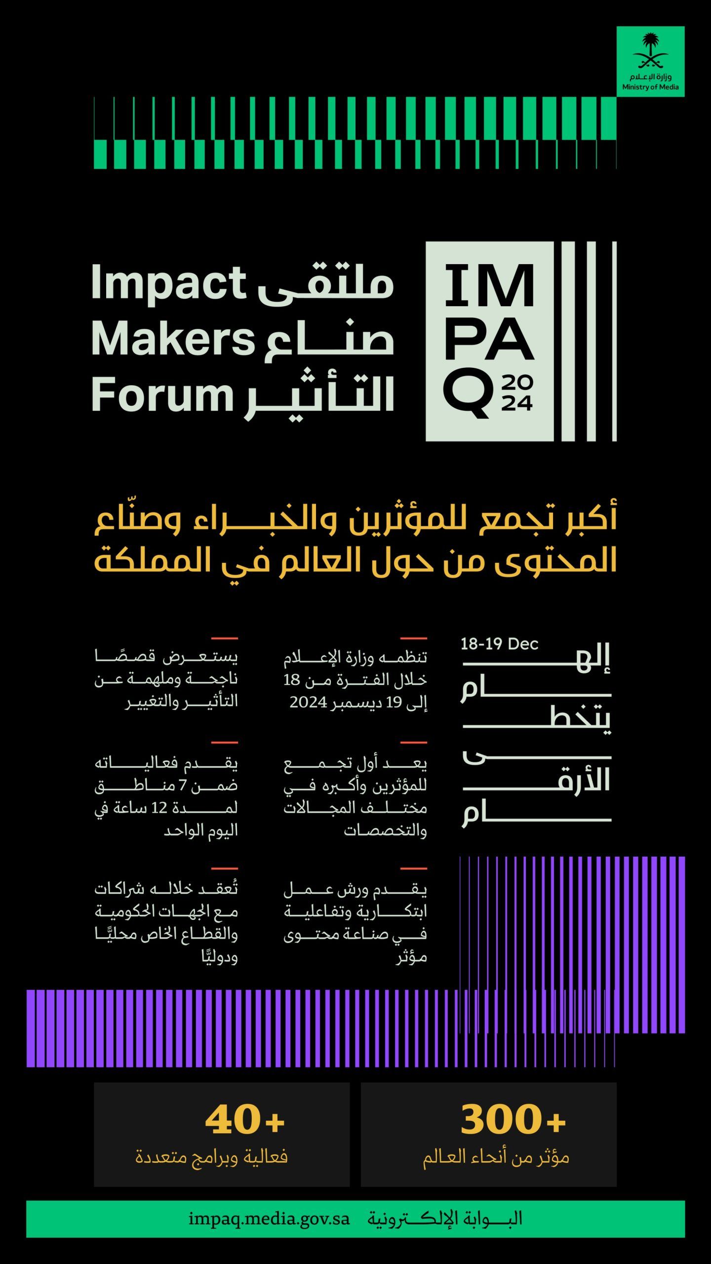 المملكة تطلق أول ملتقى لـ”صناع التأثير” في العالم