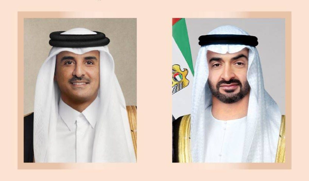 محمد بن زايد وأمير قطر يبحثان هاتفياً علاقات البلدين والتطورات في المنطقة